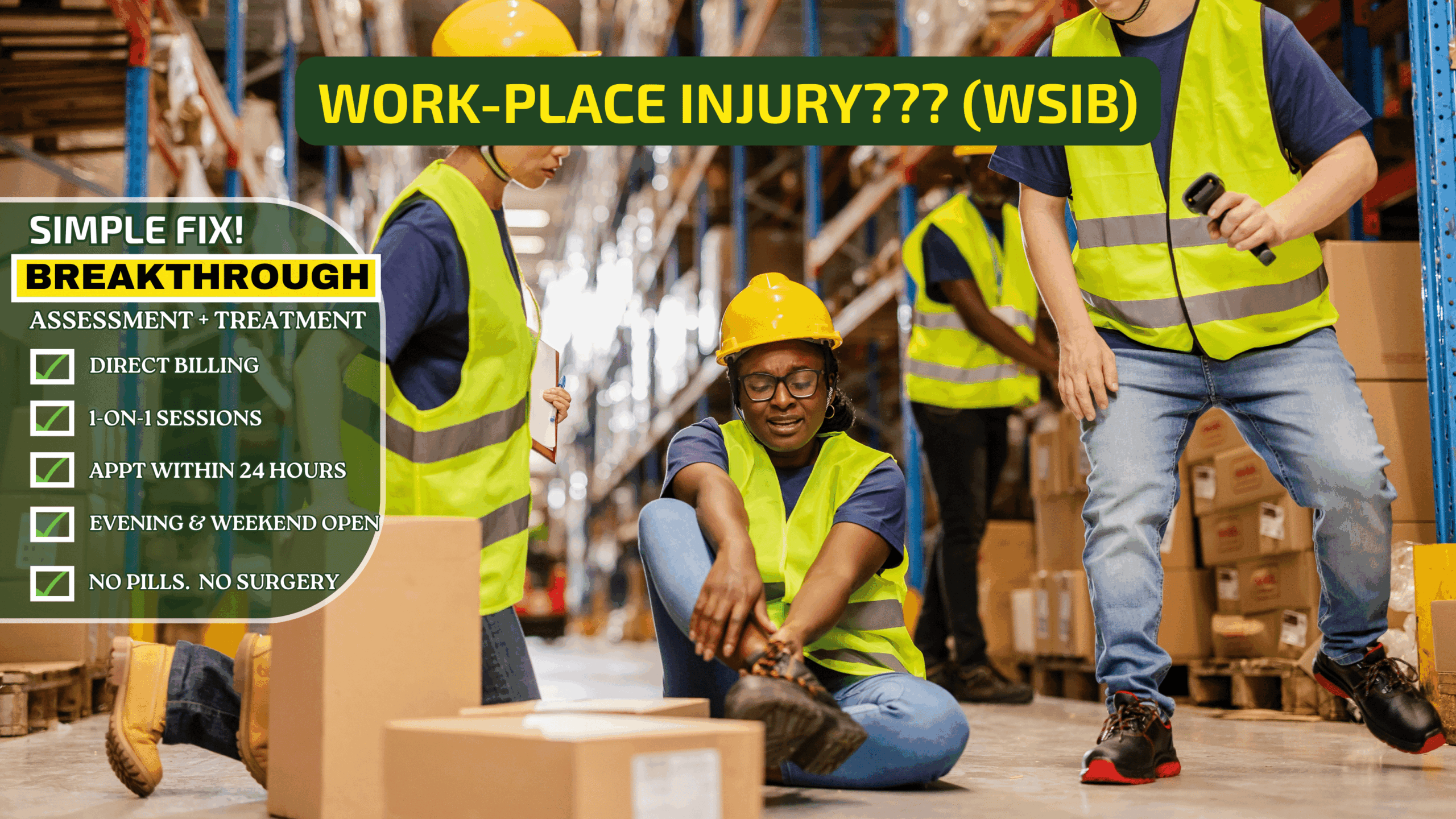 Workplace Injury - WSIB - Expert Physiotherapy - Oakville